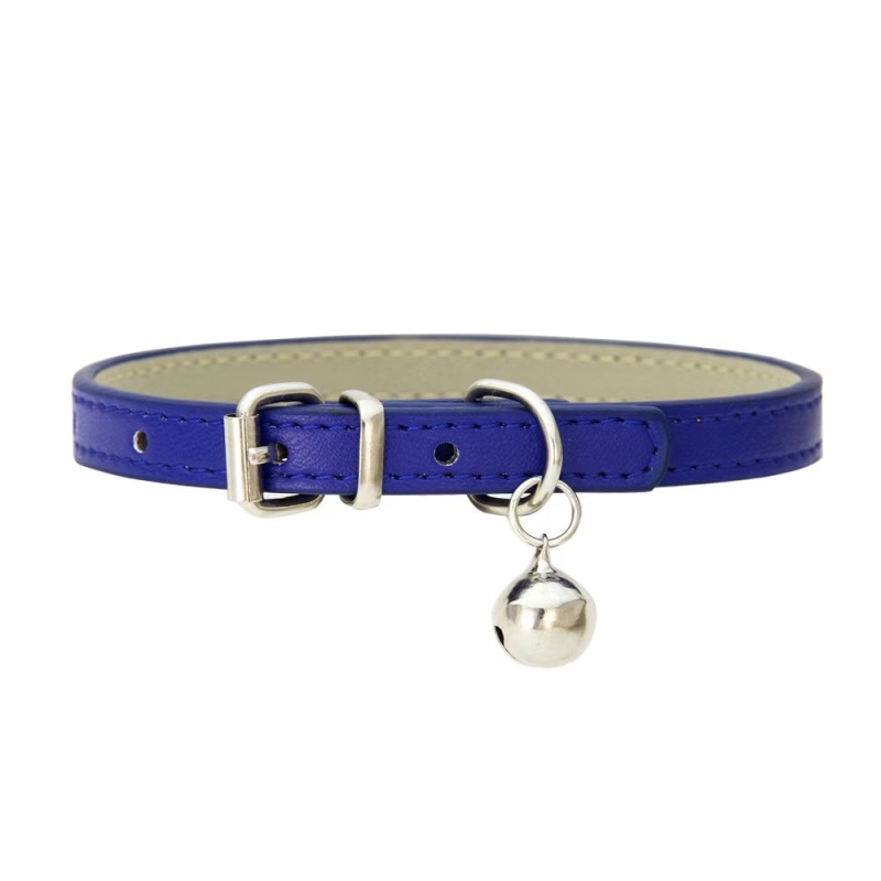 Pet Collars Pu Wholesale Cat Collar With Bell DIY 16 Color Options Cat Collar