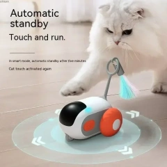Smart Cat Toy Car Interactive Dog Toy Ball Automatic Moving Remote Control Toy Car Indoor Things for Cats Pet Kitten Supplies