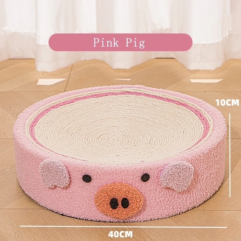 Cat Scratcher 2 In 1 Cat Anti Scratch Bed Cute Shape Cat Scratching Bed Round Cat Scratch Protection Paw Toy Gatos Accesorios