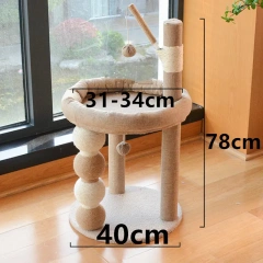 Cat Scratcher Cat Tree House Cats Scratch Board with Sleeping Nest Sisal Scratching Post for Cats Climbing Frame Sofa Protector