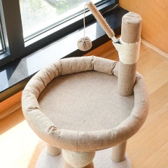 Cat Scratcher Cat Tree House Cats Scratch Board with Sleeping Nest Sisal Scratching Post for Cats Climbing Frame Sofa Protector