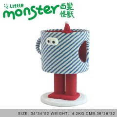 Little Monster Cat Climbing Litter Toy Integrated Villa Color Does Not Occupy Sisal Cat Scratching Post Gifts