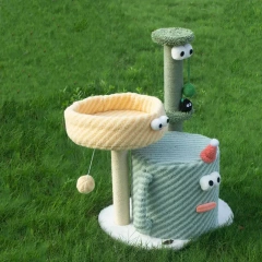 Little Monster Cat Climbing Litter Toy Integrated Villa Color Does Not Occupy Sisal Cat Scratching Post Gifts