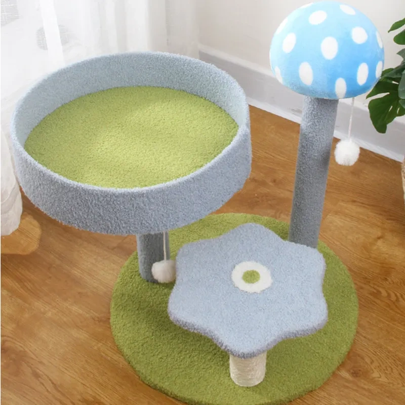 Cat Climbing Frame Funny Cat Scratch Mushroom Scratcher for Cats Sofa Protector Sisal Cats Scratch Board Scratcher Pet Supplies