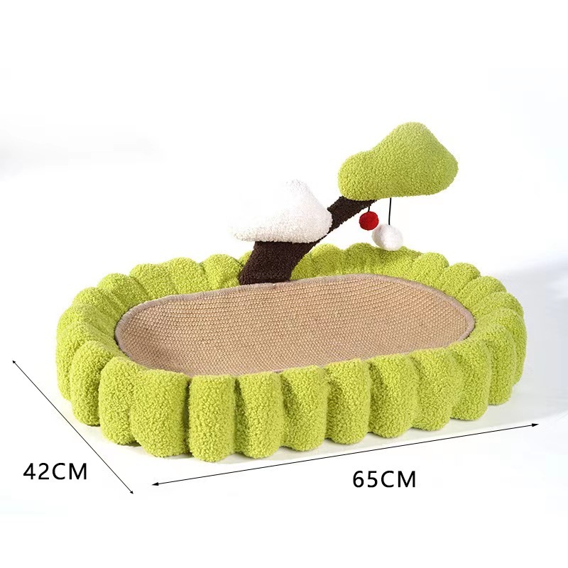 Cat Scratcher 2 In 1 Cat Anti Scratch Bed Cute Shape Cat Scratching Bed Round Cat Scratch Protection Paw Toy Gatos Accesorios
