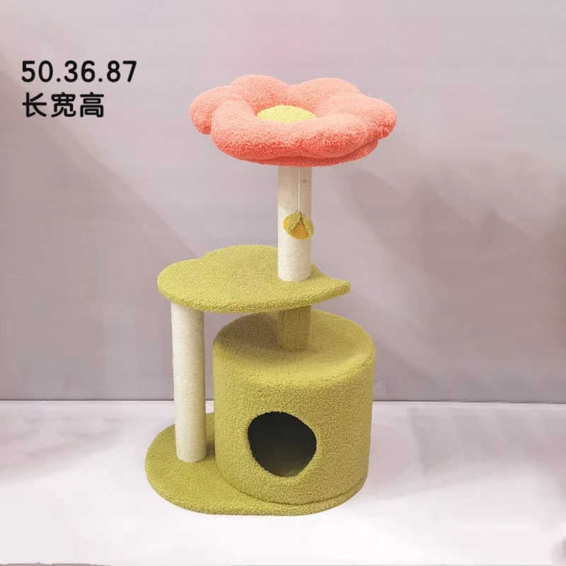 Little Monster Cat Climbing Litter Toy Integrated Villa Color Does Not Occupy Sisal Cat Scratching Post Gifts
