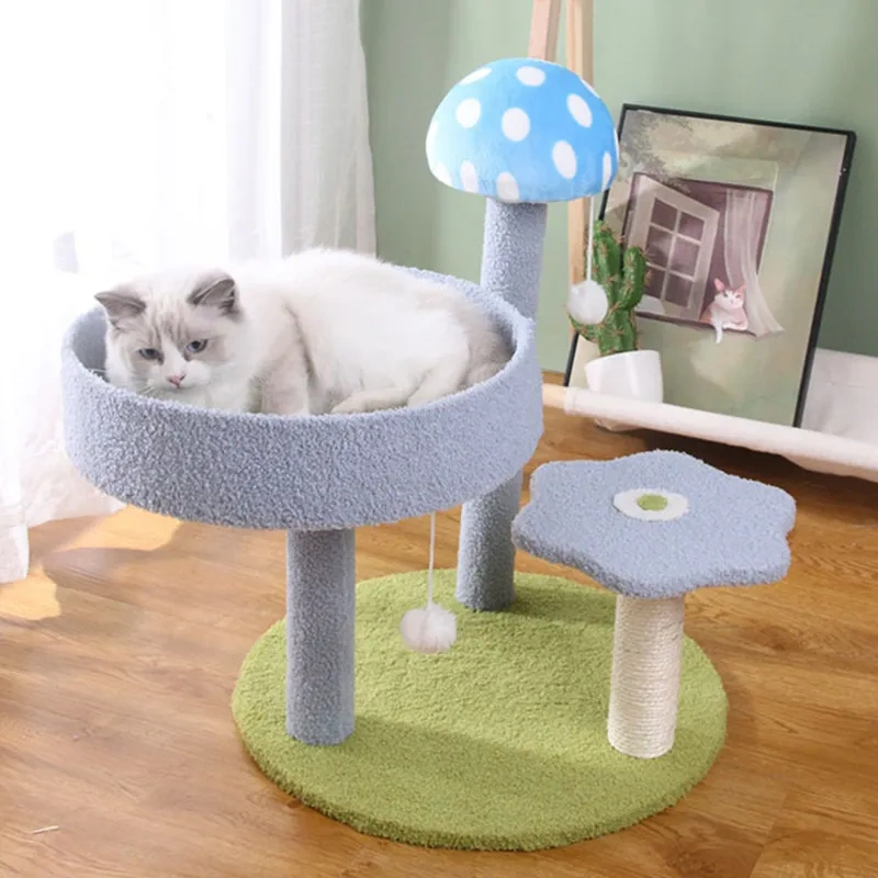 Cat Climbing Frame Funny Cat Scratch Mushroom Scratcher for Cats Sofa Protector Sisal Cats Scratch Board Scratcher Pet Supplies