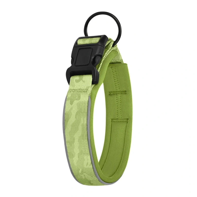 Reflective Dog Collar with Removable Airtag Protective Case WaterProof Pitbull French Bulldog Necklace Anti-Lost Dog Accessories