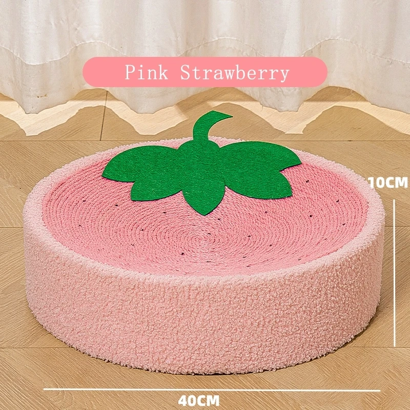 Cat Scratcher 2 In 1 Cat Anti Scratch Bed Cute Shape Cat Scratching Bed Round Cat Scratch Protection Paw Toy Gatos Accesorios