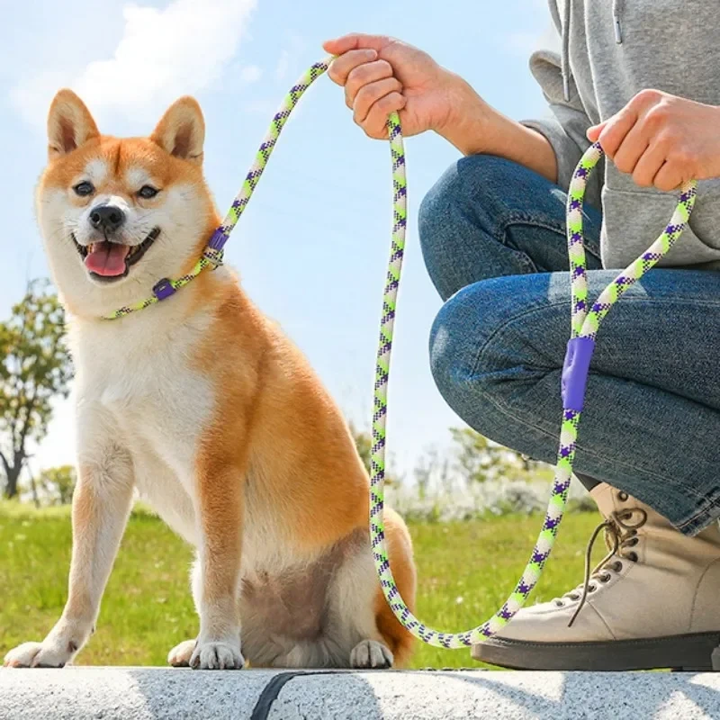 Dog Leash P Rope Dogs Chain Adjustable Dogs Leash P Chain Harness Dog Walking Puppy Training Leashes Traction Rope Pet Supplies