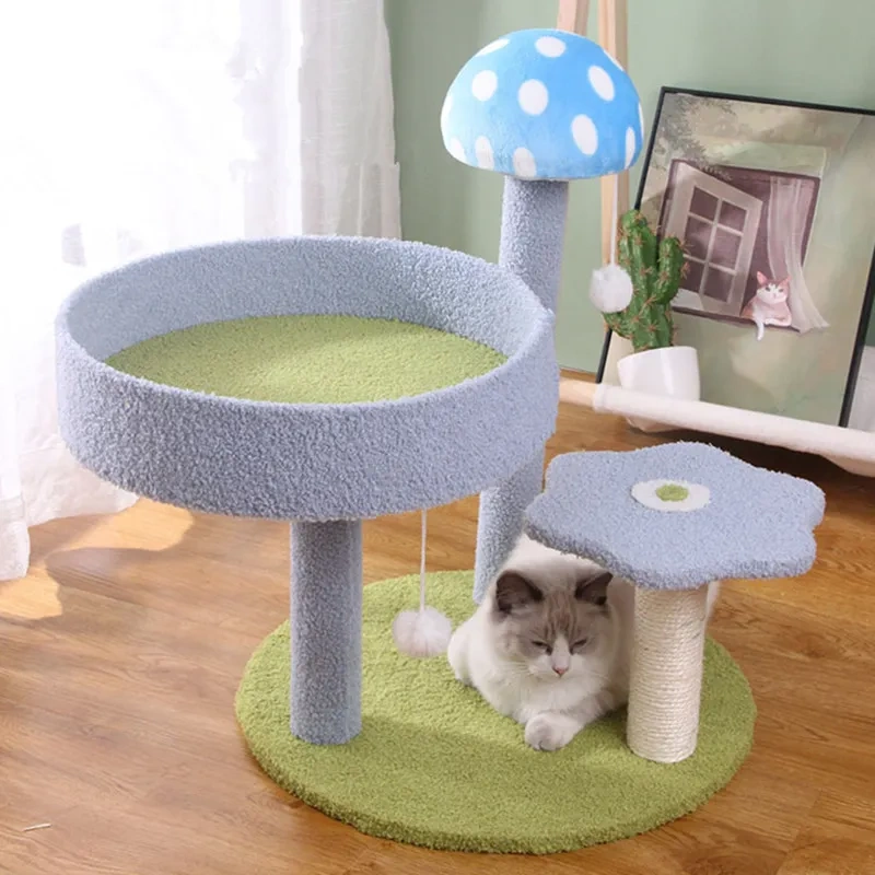 Cat Climbing Frame Funny Cat Scratch Mushroom Scratcher for Cats Sofa Protector Sisal Cats Scratch Board Scratcher Pet Supplies