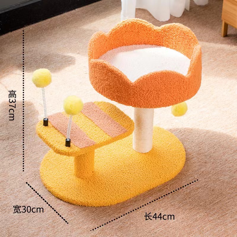 Cat Climbing Frame Cat Tree House Scratching Post for Cats Jumping Toys Scratcher for Cats Wooden Pet Furniture Sofa Protector
