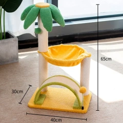 Cat Climbing Frame Cat Tree House Scratching Post for Cats Jumping Toys Scratcher for Cats Wooden Pet Furniture Sofa Protector
