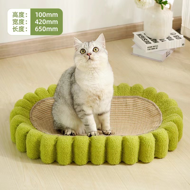 Cat Scratcher 2 In 1 Cat Anti Scratch Bed Cute Shape Cat Scratching Bed Round Cat Scratch Protection Paw Toy Gatos Accesorios