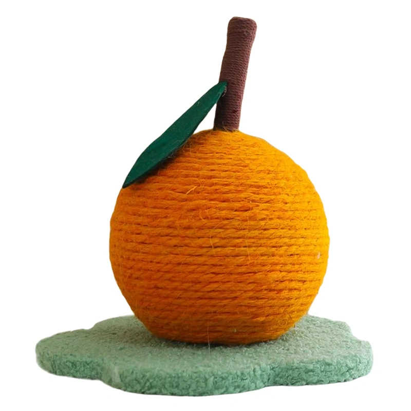 Cat Scratching Post Ball Scratcher Sisal Rope Toy Indoor Kitten Wear-resistant Biting Interactive Toy Pet Supplies