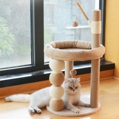 Cat Scratcher Cat Tree House Cats Scratch Board with Sleeping Nest Sisal Scratching Post for Cats Climbing Frame Sofa Protector
