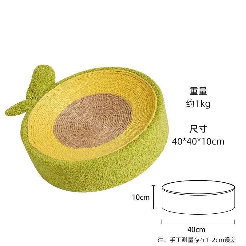 Cat Scratcher 2 In 1 Cat Anti Scratch Bed Cute Shape Cat Scratching Bed Round Cat Scratch Protection Paw Toy Gatos Accesorios