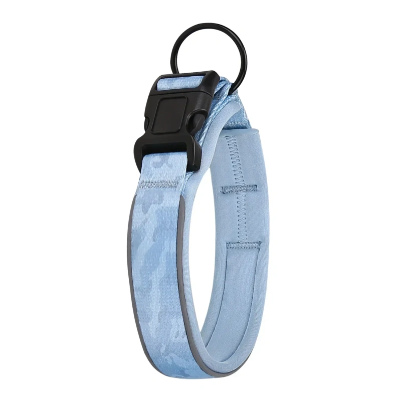Reflective Dog Collar with Removable Airtag Protective Case WaterProof Pitbull French Bulldog Necklace Anti-Lost Dog Accessories