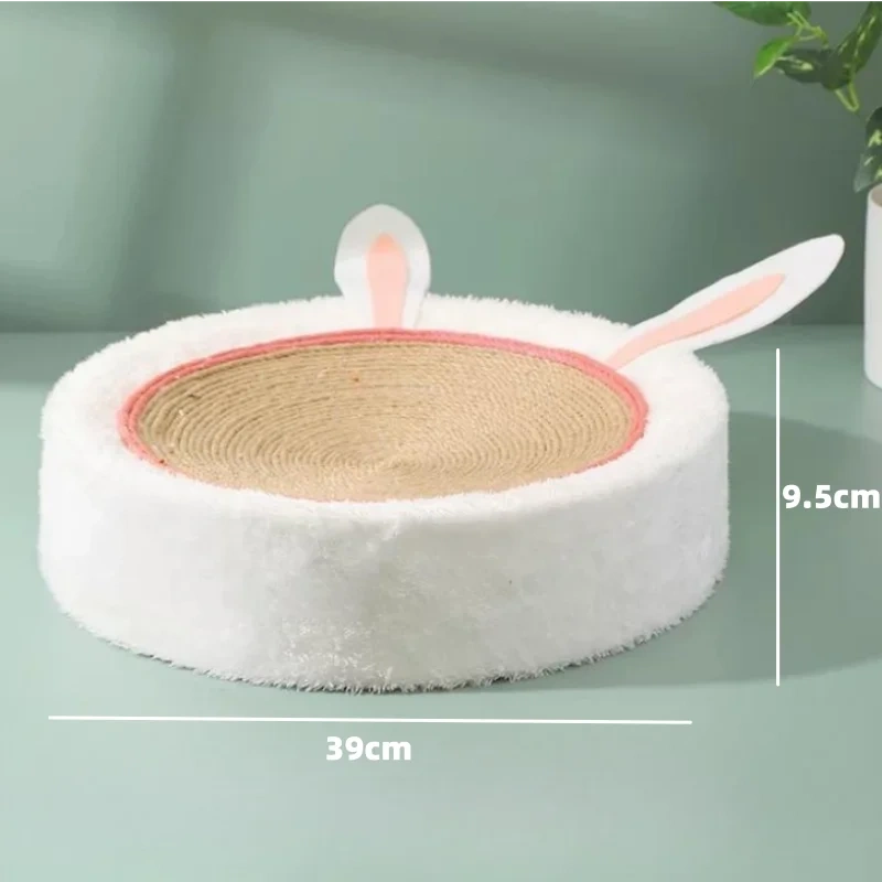 Cat Scratcher 2 In 1 Cat Anti Scratch Bed Cute Shape Cat Scratching Bed Round Cat Scratch Protection Paw Toy Gatos Accesorios