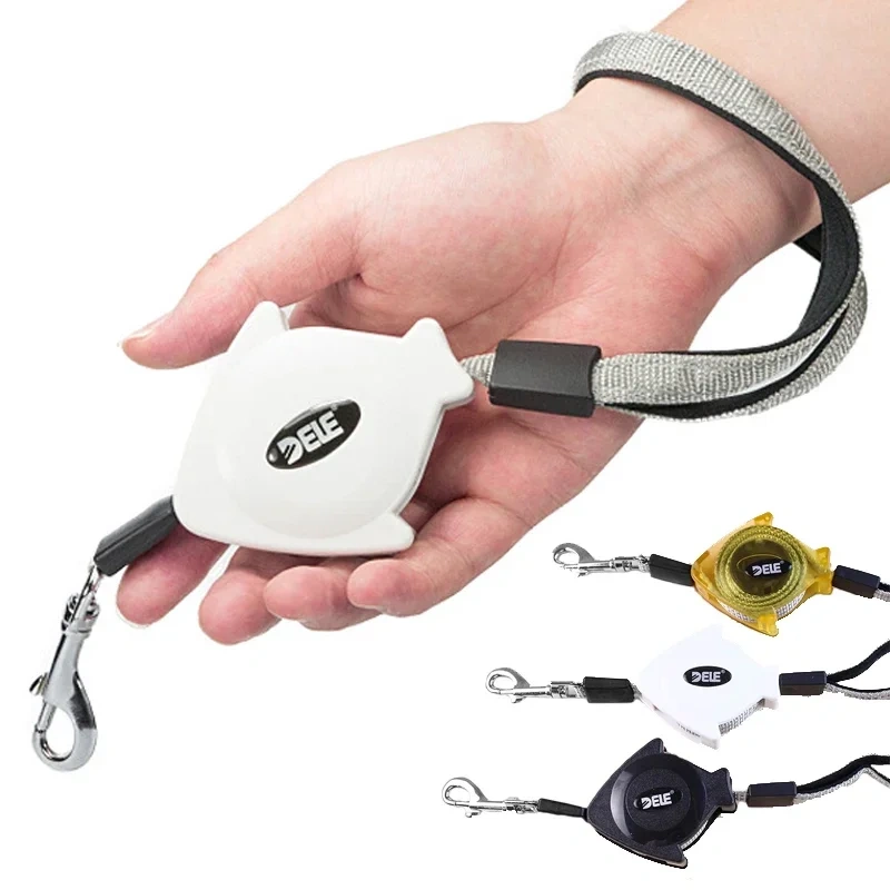 Retractable Dog Leash for Small Dogs Cats up to 30kg with 140cm Anti-Pull Strong Nylon Tape, Hands Free, Portable Walking Leash