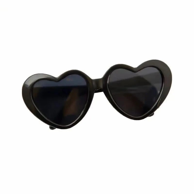 Fashion Plastic Pet Cat Sunglasses Cute Heart Sun flower Glasses For Sphynx Devon Rex Photos Props Cat Eye-Wear Pet Weeding