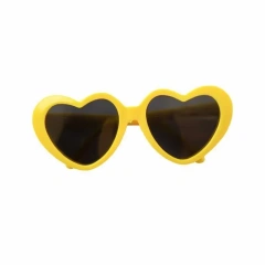 Fashion Plastic Pet Cat Sunglasses Cute Heart Sun flower Glasses For Sphynx Devon Rex Photos Props Cat Eye-Wear Pet Weeding