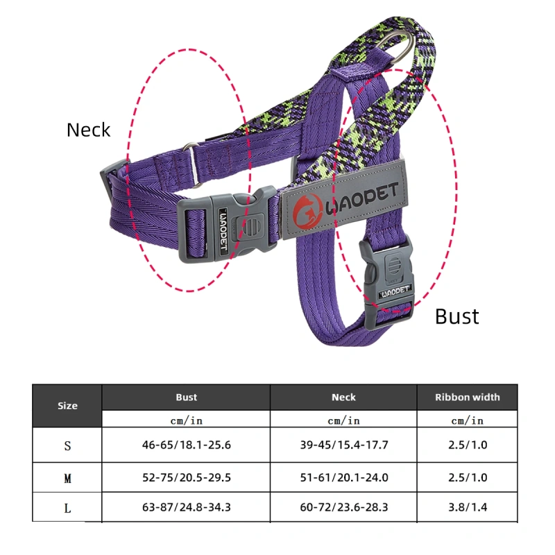Fashion Style Dog Vest Harnesses For small medium and large dogs durable Nylon Manufacturers pet harness 2024 New