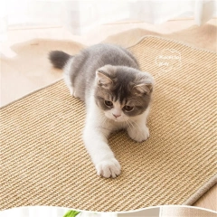 Pet Cat Scratching Board Natural Sisal Cat Scratcher Blanket Post Mat Pet Toy For Protecting Furniture Foot Sofa Cushion