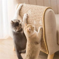 Pet Cat Scratching Board Natural Sisal Cat Scratcher Blanket Post Mat Pet Toy For Protecting Furniture Foot Sofa Cushion