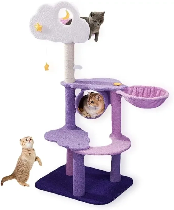 Cat Tree Tower Cat Toys for Indoor Cats Cats Pet Products Things Toy Scratch Goods Scratching Free Shipping Supplies Home Garden