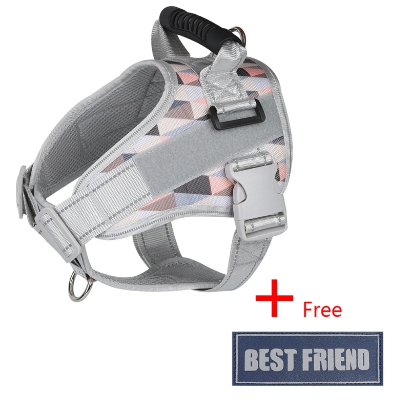 Multifunctional Pet Dog Harness Medium Large Dog Reflective Harness Outdoor Training Comfort Breathable Vest Chest Strap For Dog