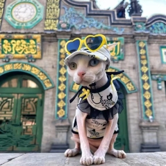 Fashion Plastic Pet Cat Sunglasses Cute Heart Sun flower Glasses For Sphynx Devon Rex Photos Props Cat Eye-Wear Pet Weeding