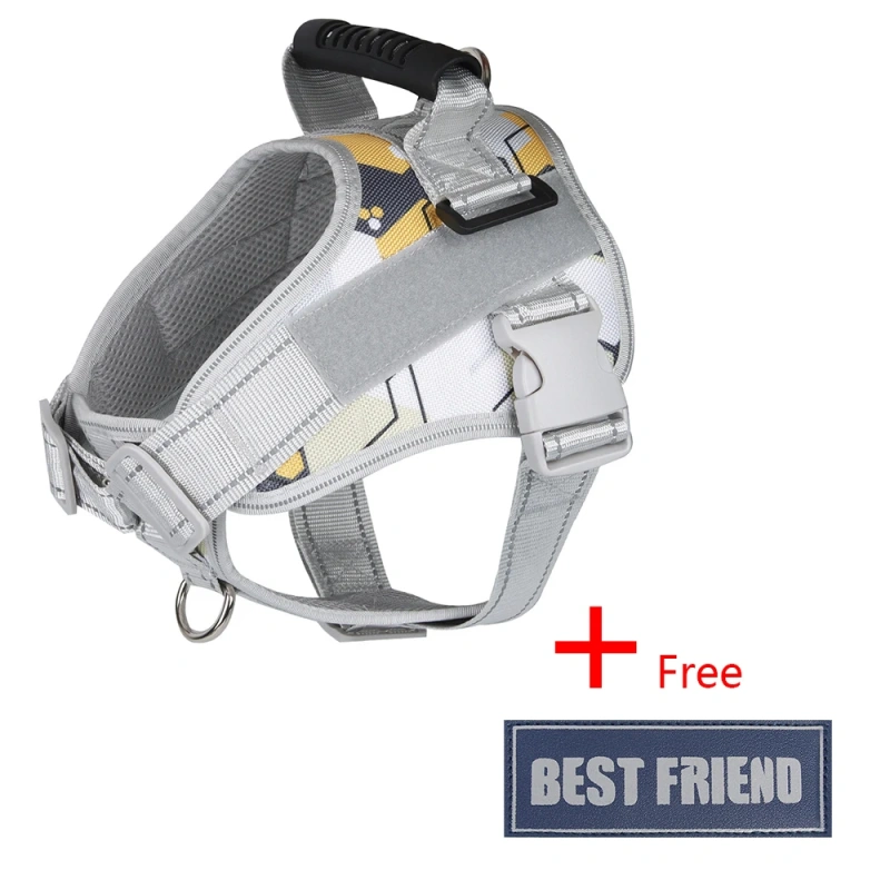Multifunctional Pet Dog Harness Medium Large Dog Reflective Harness Outdoor Training Comfort Breathable Vest Chest Strap For Dog
