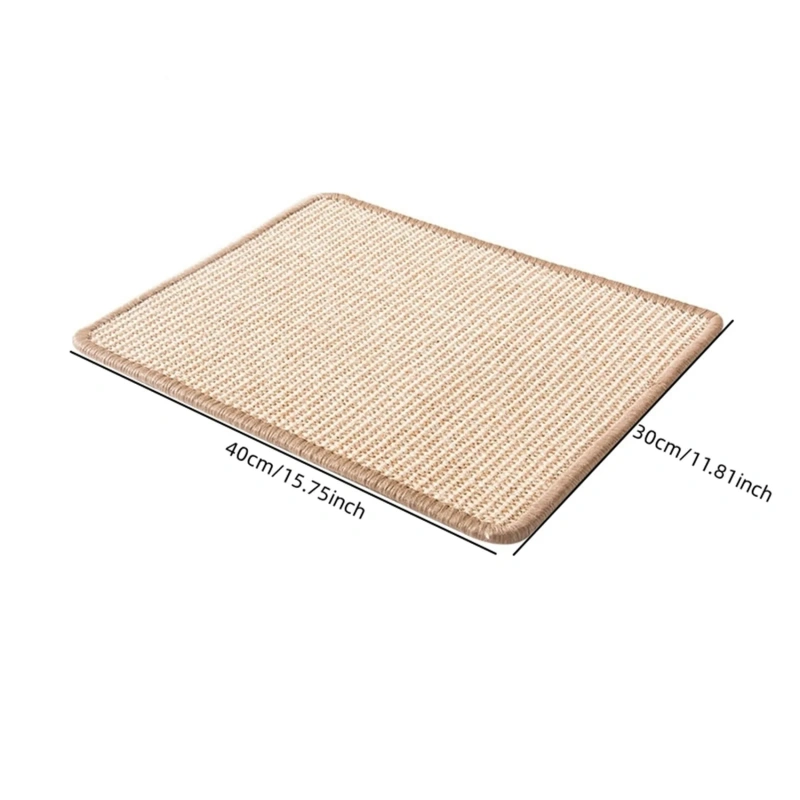 Pet Cat Scratching Board Natural Sisal Cat Scratcher Blanket Post Mat Pet Toy For Protecting Furniture Foot Sofa Cushion
