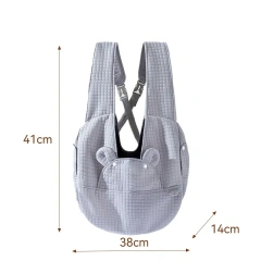 Pet Backpack Comfort Dog Bag Kitten Carrier Outdoor Travel Breathable Cross design chest backpack Bag Supplies Pet accessories