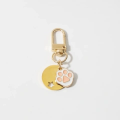 Personalized Cat Dog Pet ID Tag Keychain Custom Free Engraved Pet ID Name for Cat Dog Collar Tag Harness Nameplate Pet Supplies