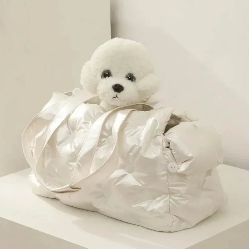 Winter Pet Carrier Bag Warm Pet Handbag for Small Dog Cat Portable Pet Travel Bag for Puppy One Shoulder Dog Outdoor Carry Bag