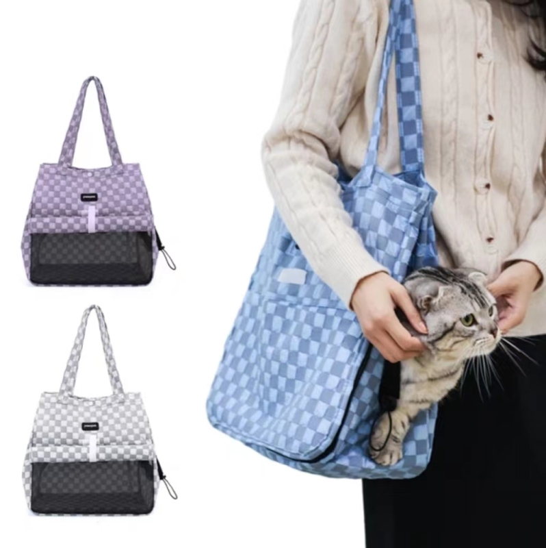 Portable Pet Bag Cat Shoulder Bag Outdoor Breathable Carrying Travel Bag For Small Mini Dog