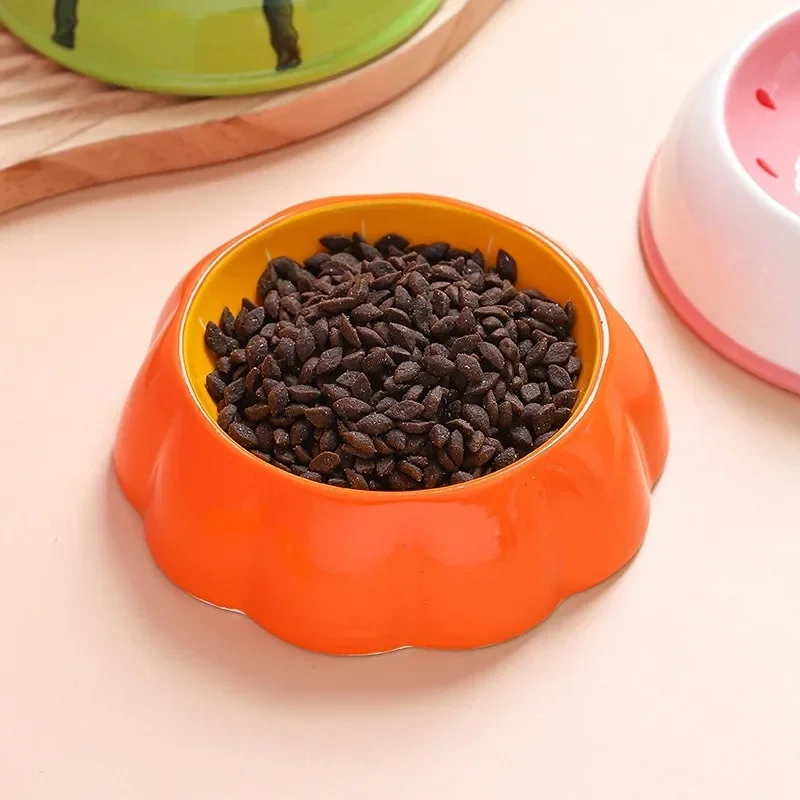 4 cute designs pet ceramics bowl watermelon strawberry shape cat food bowl small dog colorful water suppliers