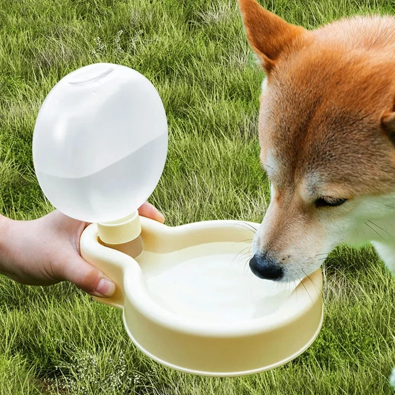 Botella de agua portátil para perros y gatos, tazón plegable para beber, dispensador de agua al aire libre para mascotas, alimen