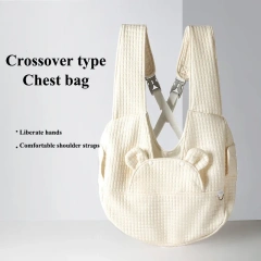Pet Backpack Comfort Dog Bag Kitten Carrier Outdoor Travel Breathable Cross design chest backpack Bag Supplies Pet accessories