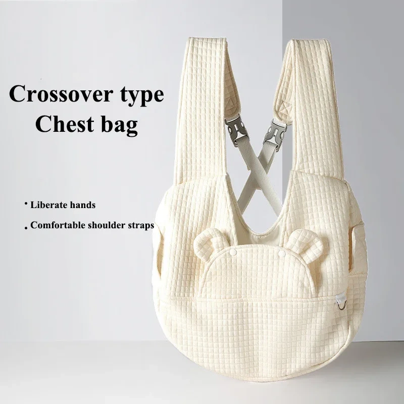 Pet Backpack Comfort Dog Bag Kitten Carrier Outdoor Travel Breathable Cross design chest backpack Bag Supplies Pet accessories