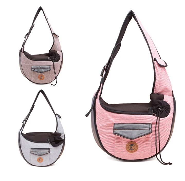 Warm Pet Bag Striped Small Dog Should Bag Cat Carrier Teddy Bag Pet Handbag for Puppy