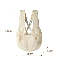 Pet Backpack Comfort Dog Bag Kitten Carrier Outdoor Travel Breathable Cross design chest backpack Bag Supplies Pet accessories
