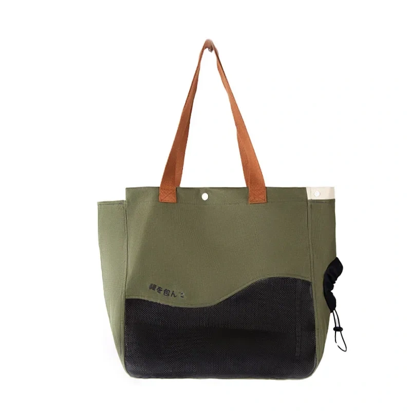 Cat Carrier Bag Pet Dog One Shoulder Canvas Transport Bag Fashion Portable Handbag Puppy Kitten Sling Bag Out Travel Backpack