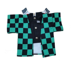 Demon Slayer Cat Puppy Costume Adorable Design Tanjirou Small Dog Kitty Cosplay Costume Clothing Outfit Cute Pet Kimono