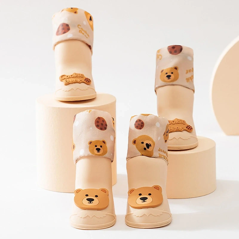 Dog High-Top Rain Shoes Summer Shoes Waterproof Pet Footwear Small Dogs Footwear Teddy Bichon Shoe Covers Outdoors