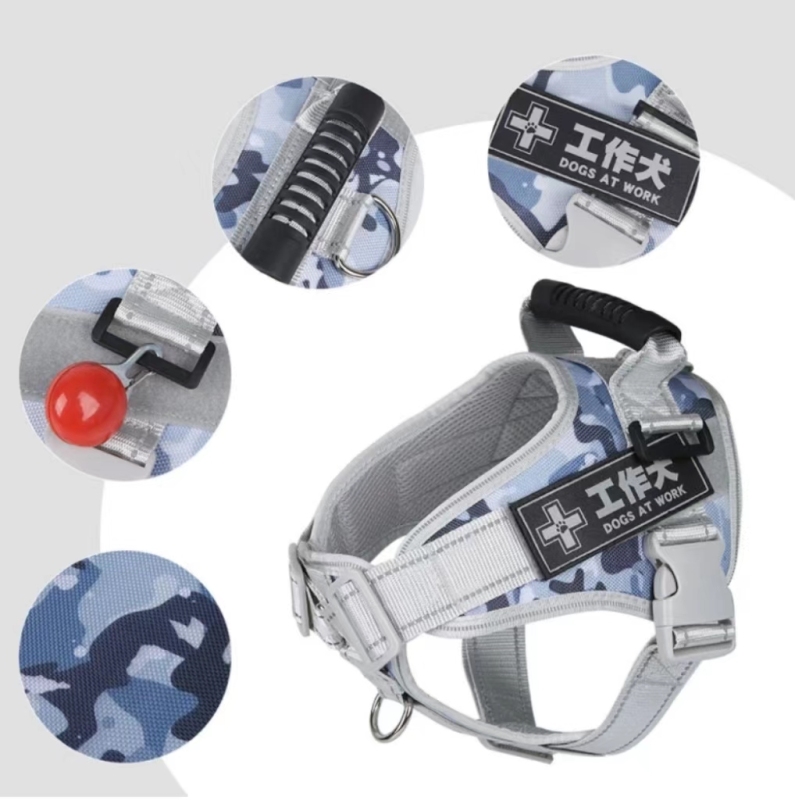 Multifunctional Pet Dog Harness Medium Large Dog Reflective Harness Outdoor Training Comfort Breathable Vest Chest Strap For Dog