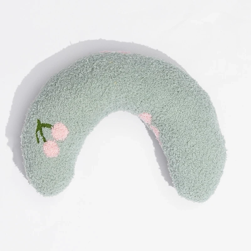 Small Pillow for Pet Cats Dogs Sleeping Mat Neck Guard U-shaped Pillow Soft and Thick Bite Resistant Winter Warm Comfort Pillow