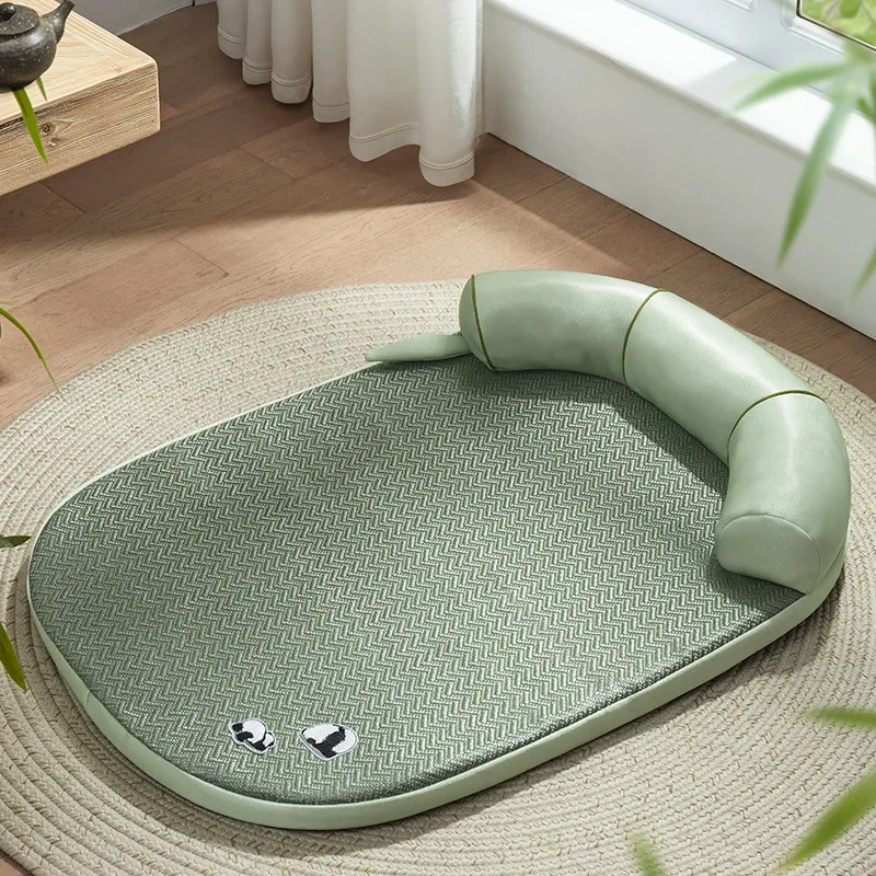 Pet Bed Summer Removable and Washable Cool Feeling Kennel Pad Four Seasons Universal Dog Bed Cat Sofa Sleeping Nest Supplies
